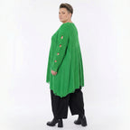 Oversize Strick Shirt A-Form mit Cut-Out Löchern Destroyed Look AKH Premium bei Modeare große Größen Damen