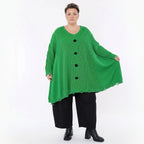 Oversize Strick Shirt A-Form mit Cut-Out Löchern Destroyed Look AKH Premium bei Modeare große Größen Damen