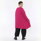 Oversize Strick Shirt A-Form mit Cut-Out Löchern Destroyed Look AKH Premium bei Modeare Damenmode große Größen