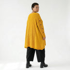 Oversize Strick Shirt A-Form mit Cut-Out Löchern Destroyed Look AKH Premium bei Modeare Damenmode große Größen