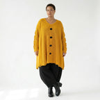 Oversize Strick Shirt A-Form mit Cut-Out Löchern Destroyed Look AKH Premium bei Modeare Damenmode große Größen