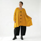 Oversize Strick Shirt A-Form mit Cut-Out Löchern Destroyed Look AKH Premium bei Modeare Damenmode große Größen