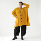 Oversize Strick Shirt A-Form mit Cut-Out Löchern Destroyed Look AKH Premium bei Modeare Damenmode große Größen