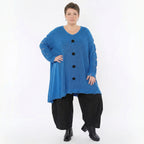 Oversize Strick Shirt A-Form mit Cut-Out Löchern Destroyed Look AKH Premium bei Modeare Damenmode große Größen