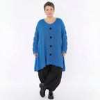Oversize Strick Shirt A-Form mit Cut-Out Löchern Destroyed Look AKH Premium bei Modeare Damenmode große Größen