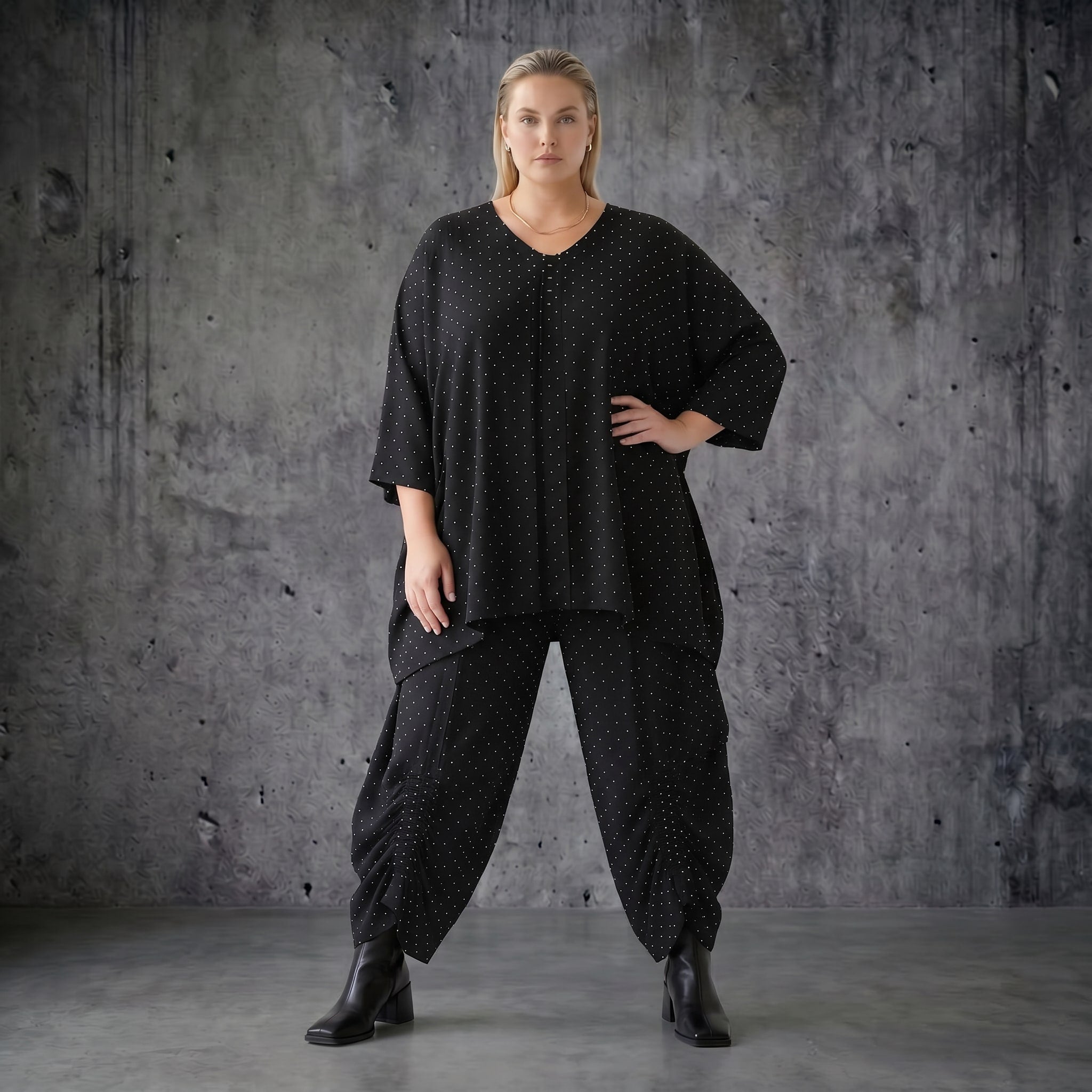 Ballon Hose aus Tencel Popeline Sommer Lagenlook mit Taschen AKH Premium exklusiv bei Modeare entdecken und kombinieren