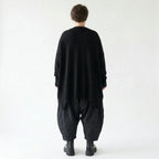 Oversize Strickjacke A Form aus Baumwolle mit Destroyed Optik von AKH Premium bei Modeare Lagenlook Avantgarde Damenjacke