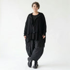 Oversize Strickjacke A Form aus Baumwolle mit Destroyed Optik von AKH Premium bei Modeare Lagenlook Avantgarde Damenjacke