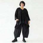 Ballon Hose Jacquard Weich fallende Ballonhose mit Memory Taft und Stretch Molton für Oversize Look und Komfort AKH Premium Modeare jetzt