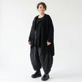 Oversize Strickjacke A Form aus Baumwolle mit Destroyed Optik von AKH Premium bei Modeare Lagenlook Avantgarde Damenjacke