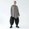 Feinstrick Shirt Oversize A Form Rollkragen weich elastisch grau AKH Premium bei Modeare Layering Look Damen modern Frankreich