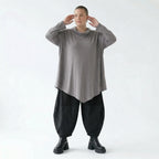 Feinstrick Shirt Oversize A Form Rollkragen weich elastisch grau AKH Premium bei Modeare Layering Look Damen modern Frankreich