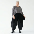 Oversize Feinstrick Überwurf kastig Lagenlook stretch weich AKH Premium Modeare Damenmode Avantgarde Übergang bequem modern