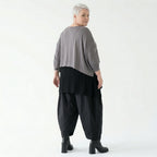 Oversize Feinstrick Überwurf kastig Lagenlook stretch weich AKH Premium Modeare Damenmode Avantgarde Übergang bequem modern
