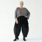 Oversize Feinstrick Überwurf kastig Lagenlook stretch weich AKH Premium Modeare Damenmode Avantgarde Übergang bequem modern