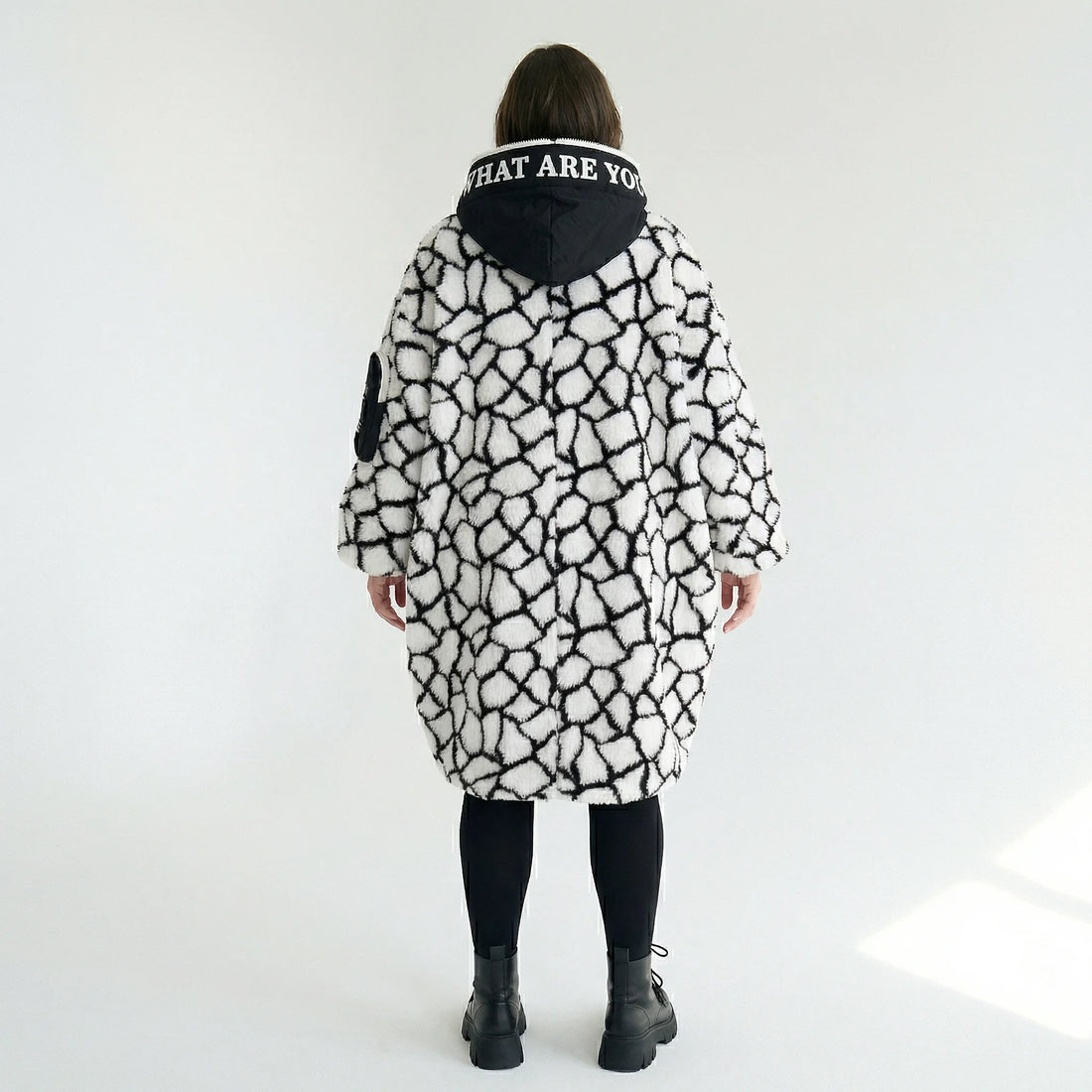 Oversize Ballonjacke Plüsch Übergang Softshell Damen H4 Fashion bei Modeare Avantgarde Lagenlook