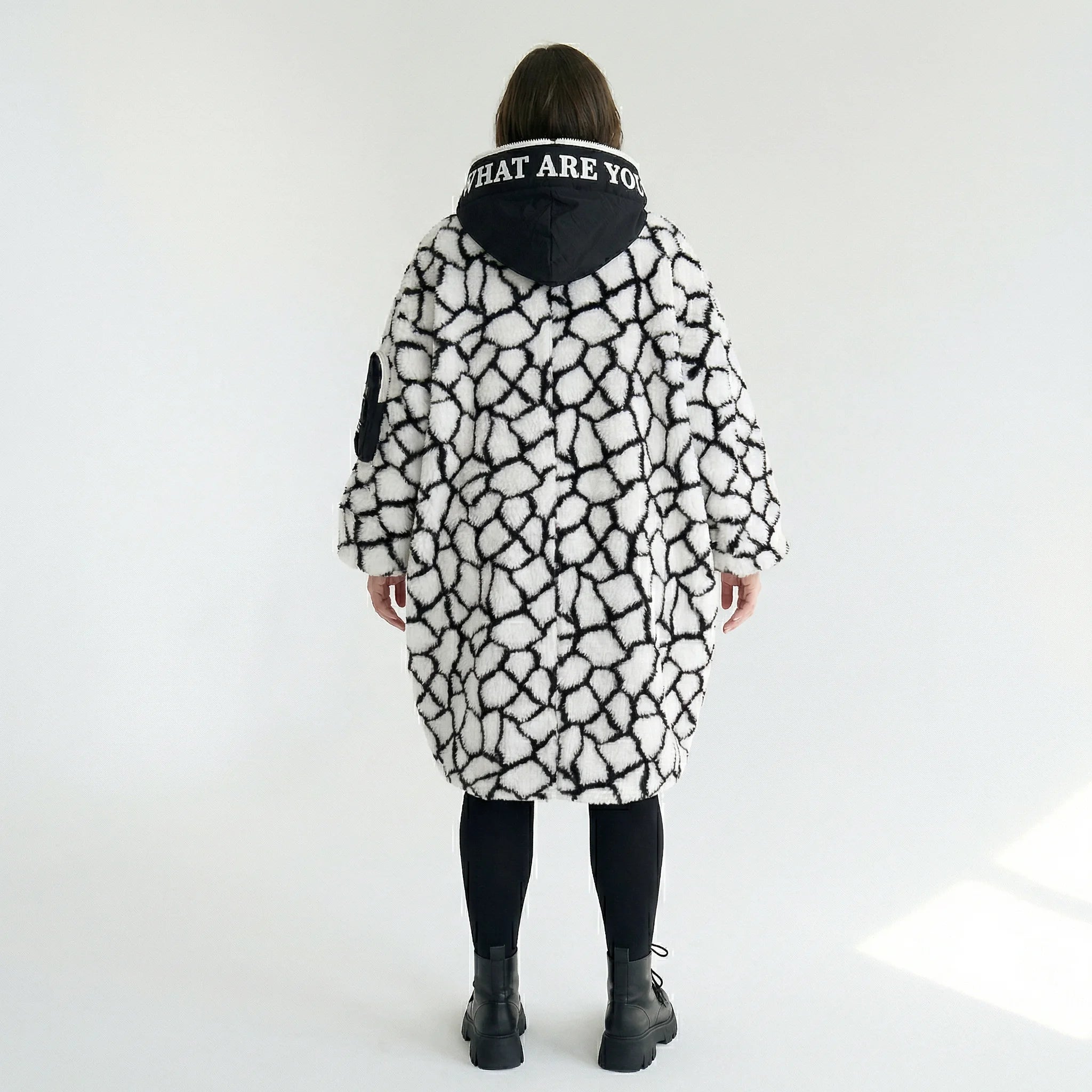 Oversize Ballonjacke Plüsch Übergang Softshell Damen H4 Fashion bei Modeare Avantgarde Lagenlook