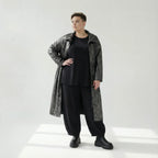 Oversize-Wintermantel aus Lederimitat mit Tunnelzug – warm, dehnbar & stylish | AKH Premium bei Modeare