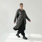 Oversize Mantel Metallic Struktur warm für Winter von AKH Premium – Avantgarde Damenmode bei Modeare, edel & flexibel kombinierbar
