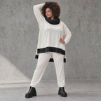 Weiche dehnbare Leggings in Karottenform mit elastischem Bund als Winterbasic