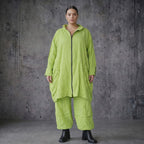 Oversize Crash Mantel Ballon Sommer leicht luftig AKH Premium Modeare Damen Jacke Popeline Look Frankreich hergestellt modern