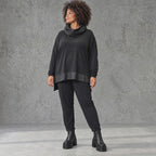 Bequeme Jerseyleggings aus Viskose mit Elasthan im Karottenschnitt mit Elastikbund