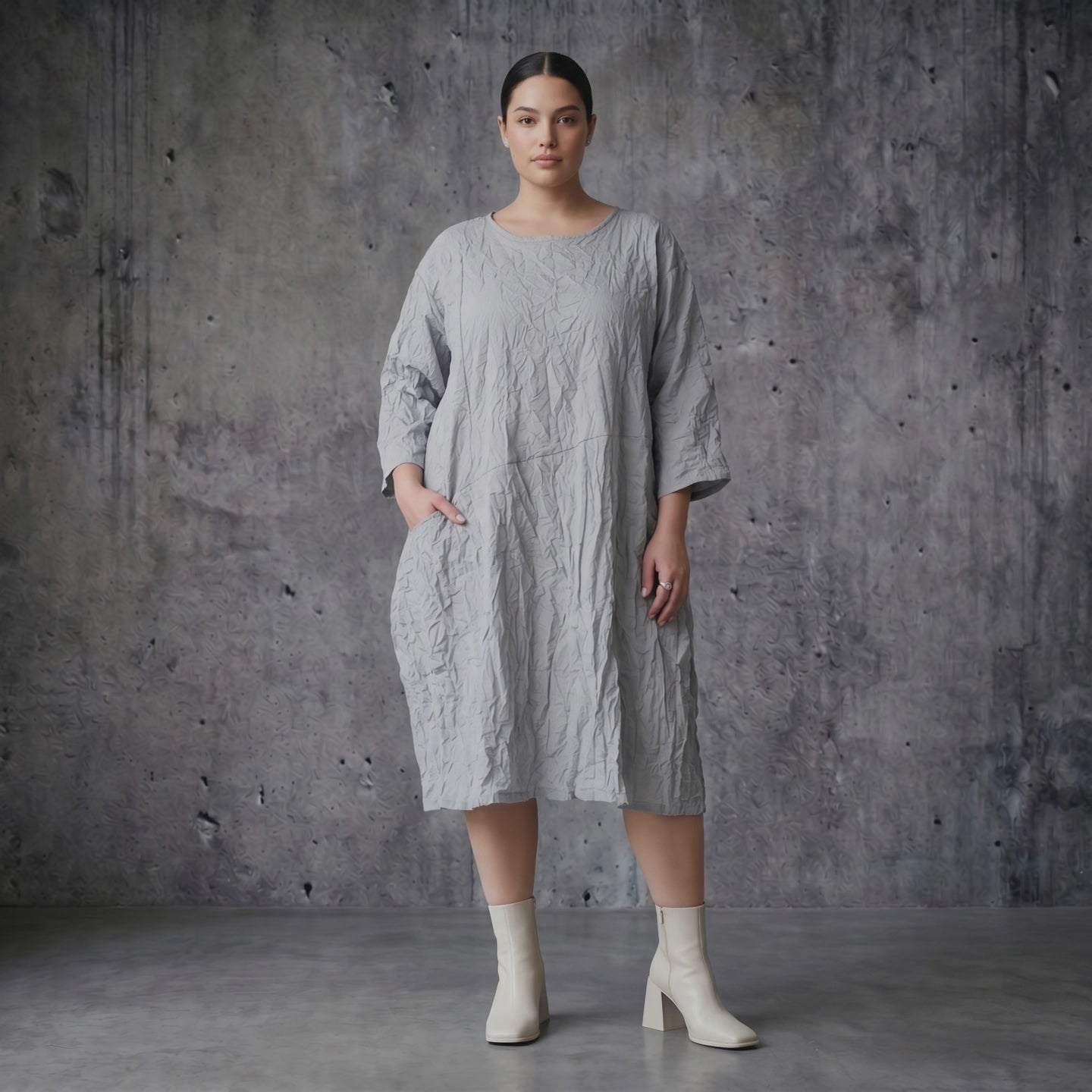 Crash Ballon Kleid aus Popeline Oversize Sommerkleid AKH Premium bei Modeare kaufen