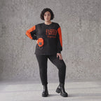 Unifarbenes Langarmshirt aus Jersey mit Reißverschlusstasche und gerader Passform