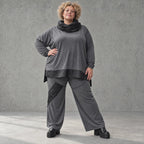 Jerseyhose mit elastischem Bund aus weichem Stretchstoff im geraden Komfortschnitt